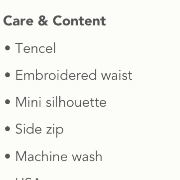 NWT cloth and stone tencel mini skirt - Picture 5 of 6